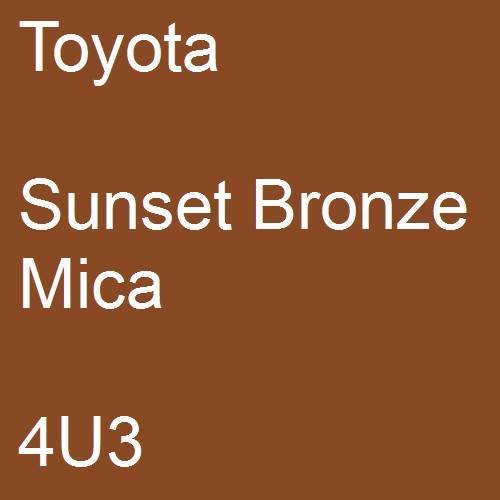 Toyota, Sunset Bronze Mica, 4U3.